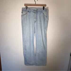 LACOSTE light wash preppy men’s straight leg classic denim jeans 46